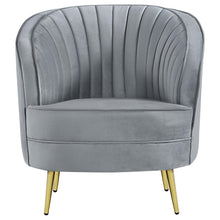 Load image into Gallery viewer, Coaster Sophia 3-piece Upholstered Channel Tufted Sofa Set Grey