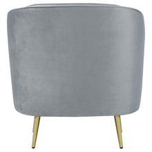 Load image into Gallery viewer, Coaster Sophia 3-piece Upholstered Channel Tufted Sofa Set Grey