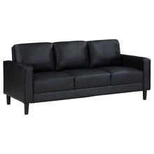 Load image into Gallery viewer, Coaster Ruth 2-piece Upholstered Track Arm Sofa Set Black
