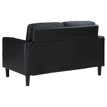 Load image into Gallery viewer, Coaster Ruth 2-piece Upholstered Track Arm Sofa Set Black