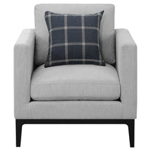 Load image into Gallery viewer, Coaster Apperson 3-piece Upholstered Track Arm Sofa Set Light Grey