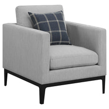 Load image into Gallery viewer, Coaster Apperson Upholstered Track Arm Accent Chair Light Grey
