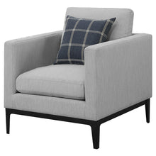 Load image into Gallery viewer, Coaster Apperson Upholstered Track Arm Accent Chair Light Grey