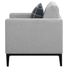 Load image into Gallery viewer, Coaster Apperson Upholstered Track Arm Accent Chair Light Grey