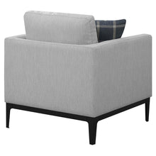 Load image into Gallery viewer, Coaster Apperson Upholstered Track Arm Accent Chair Light Grey
