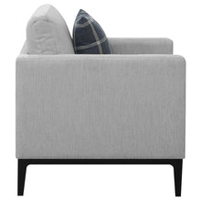 Load image into Gallery viewer, Coaster Apperson Upholstered Track Arm Accent Chair Light Grey