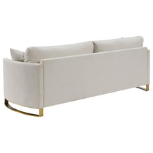 Load image into Gallery viewer, Coaster Corliss 2-piece Upholstered Arched Arm Sofa Set Beige