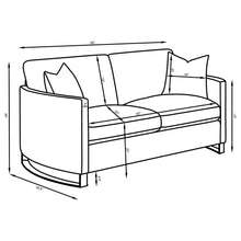 Load image into Gallery viewer, Coaster Corliss 3-piece Upholstered Arched Arm Sofa Set Beige