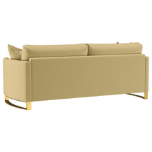Load image into Gallery viewer, Coaster Corliss 3-piece Velvet Upholstered Sofa Set Camel