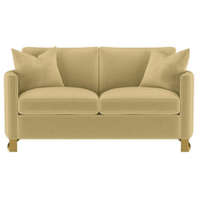 Load image into Gallery viewer, Coaster Corliss 3-piece Velvet Upholstered Sofa Set Camel