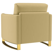 Load image into Gallery viewer, Coaster Corliss 3-piece Velvet Upholstered Sofa Set Camel