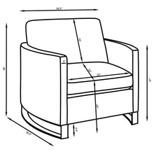 Load image into Gallery viewer, Coaster Corliss 3-piece Velvet Upholstered Sofa Set Camel
