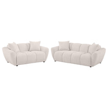 Load image into Gallery viewer, Coaster Destino 2-piece Chenille Splayed Arm Sofa Set Greige
