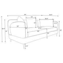 Load image into Gallery viewer, Coaster Jade 2-piece Chenille Upholstered Sofa Set Latte