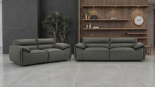 Load image into Gallery viewer, Coaster Buxton 2-piece Leather Upholstered Sofa Set Graphite