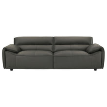 Load image into Gallery viewer, Coaster Buxton 2-piece Leather Upholstered Sofa Set Graphite