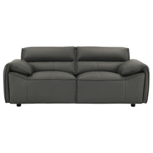 Load image into Gallery viewer, Coaster Buxton 2-piece Leather Upholstered Sofa Set Graphite