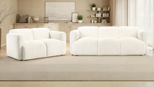 Load image into Gallery viewer, Coaster Dorset 2-piece Upholstered Round Track Arm Sofa Set White