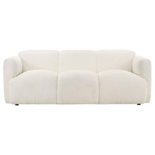 Load image into Gallery viewer, Coaster Dorset 2-piece Upholstered Round Track Arm Sofa Set White