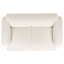 Load image into Gallery viewer, Coaster Dorset 2-piece Upholstered Round Track Arm Sofa Set White