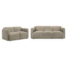 Load image into Gallery viewer, Coaster Dorset 2-piece Upholstered Round Track Arm Sofa Set Brown