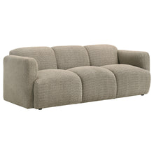 Load image into Gallery viewer, Coaster Dorset 2-piece Upholstered Round Track Arm Sofa Set Brown