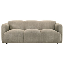 Load image into Gallery viewer, Coaster Dorset 2-piece Upholstered Round Track Arm Sofa Set Brown