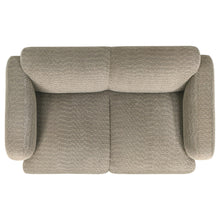 Load image into Gallery viewer, Coaster Dorset 3-piece Upholstered Round Track Arm Sofa Set Brown