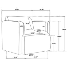 Load image into Gallery viewer, Coaster Dorset 3-piece Upholstered Round Track Arm Sofa Set Brown