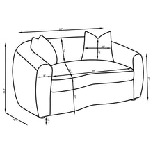 Load image into Gallery viewer, Coaster Isabella 2-piece Sherpa Upholstered Sofa Set Natural