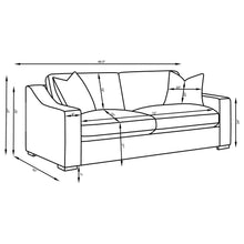 Load image into Gallery viewer, Coaster Ashlyn 3-piece Upholstered Track Arm Sofa Set White