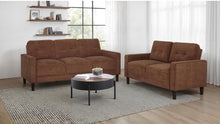 Load image into Gallery viewer, Coaster Bowen II 2-piece Fabric Upholstered Track Arm Sofa Set Rust