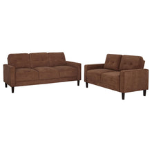 Load image into Gallery viewer, Coaster Bowen II 2-piece Fabric Upholstered Track Arm Sofa Set Rust