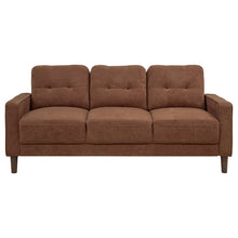 Load image into Gallery viewer, Coaster Bowen II 2-piece Fabric Upholstered Track Arm Sofa Set Rust