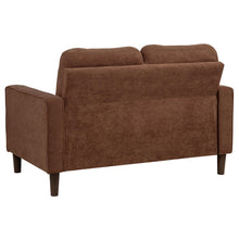 Load image into Gallery viewer, Coaster Bowen II 2-piece Fabric Upholstered Track Arm Sofa Set Rust