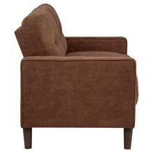 Load image into Gallery viewer, Coaster Bowen II 2-piece Fabric Upholstered Track Arm Sofa Set Rust