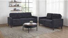Load image into Gallery viewer, Coaster Bowen II 2-piece Upholstered Track Arm Sofa Set Steel Grey