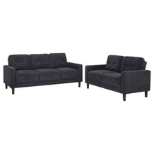 Load image into Gallery viewer, Coaster Bowen II 2-piece Upholstered Track Arm Sofa Set Steel Grey