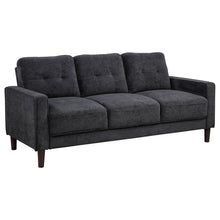 Load image into Gallery viewer, Coaster Bowen II 2-piece Upholstered Track Arm Sofa Set Steel Grey