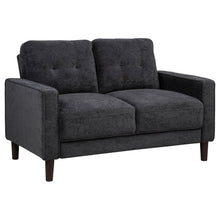Load image into Gallery viewer, Coaster Bowen II 3-piece Upholstered Track Arm Sofa Set Steel Grey