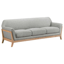 Load image into Gallery viewer, Coaster Vaughn 2-piece Fabric Upholstered Flared Arm Sofa Set Grey