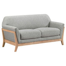 Load image into Gallery viewer, Coaster Vaughn 2-piece Fabric Upholstered Flared Arm Sofa Set Grey