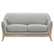 Load image into Gallery viewer, Coaster Vaughn 2-piece Fabric Upholstered Flared Arm Sofa Set Grey