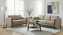 Load image into Gallery viewer, Coaster Islington 2-piece Upholstered Panel Arm Sofa Set Taupe