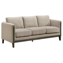 Load image into Gallery viewer, Coaster Islington 2-piece Upholstered Panel Arm Sofa Set Taupe