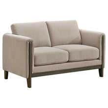 Load image into Gallery viewer, Coaster Islington 2-piece Upholstered Panel Arm Sofa Set Taupe
