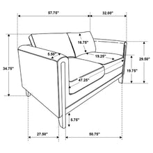 Load image into Gallery viewer, Coaster Islington 2-piece Upholstered Panel Arm Sofa Set Taupe