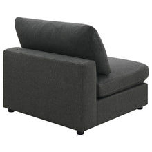 Load image into Gallery viewer, Coaster Serene Upholstered Armless Chair Charcoal