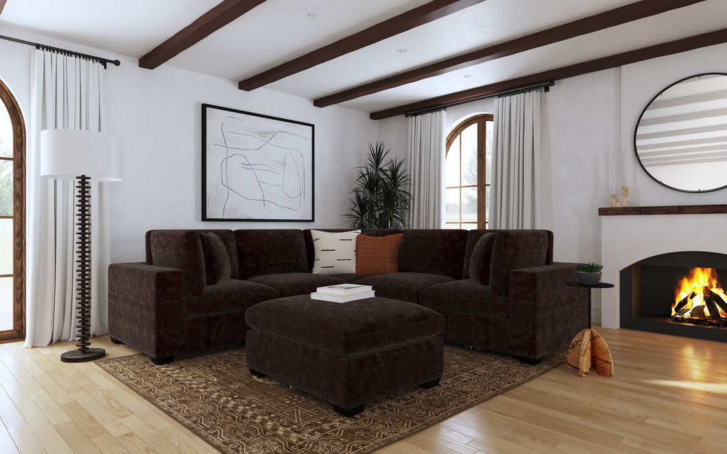 COASTER 6 PC SET (2*AC + 3*CORNER + OTTOMAN)