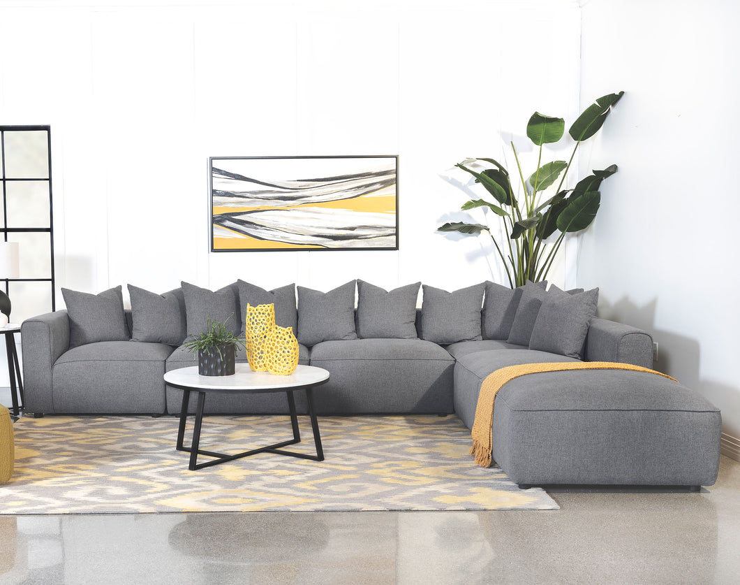 COASTER 6 PC SECTIONAL SET(3AR+2COR+OTTO)